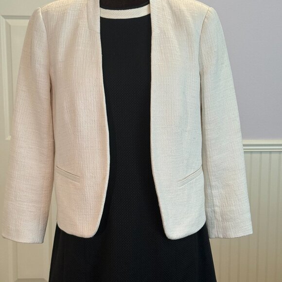 HOBB Jacquie Dress, size 8 Black /Ivory - Picture 7 of 14